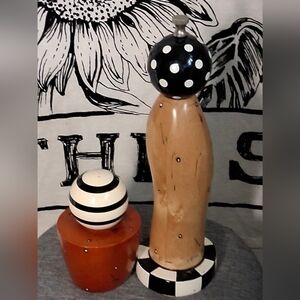 Vintage Y2K 2003 Robert Wilhelm Pop Art Salt Shaker and Pepper Mill Set